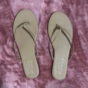 LC Lauren Conrad Beige Sandals